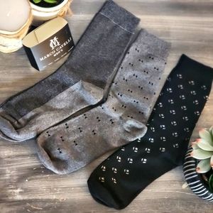 𝅺marco Cavelli 3pk Mens Dress Socks NIB